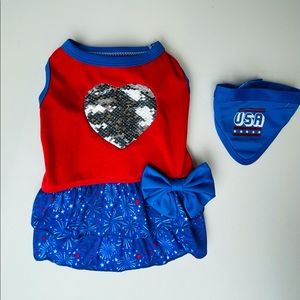 July 4th Dress and Bandana - New/Never Used